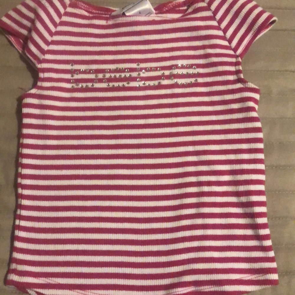Girls Bebe rhinestone shirt